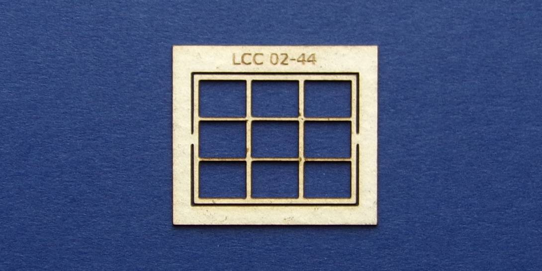 LCC 02-44 OO gauge square window type 4 Square window type 4.